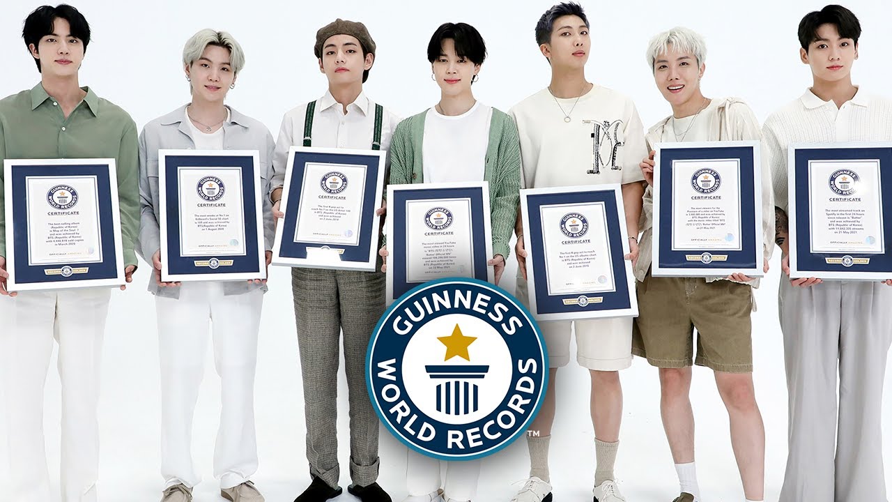 BTS and their 23 records enter the Guinness World Records 2022