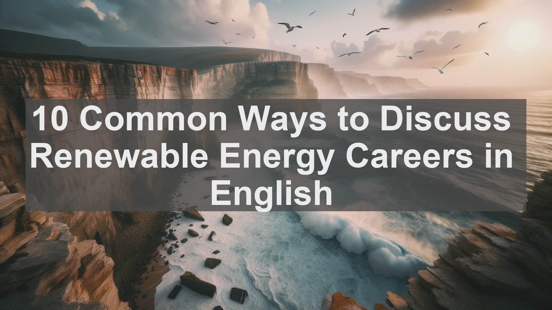 'Video thumbnail for 10 Common Ways to Discuss Renewable Energy Careers in English '