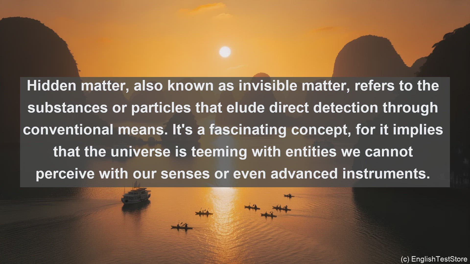 'Video thumbnail for Hidden matter in science  definition and examples'