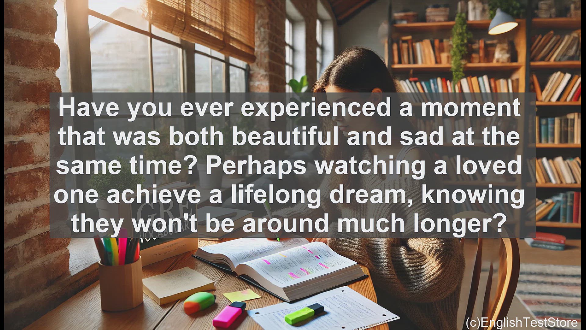 'Video thumbnail for GRE Vocabulary Lesson: Exploring the Bittersweet Emotion of Poignancy'