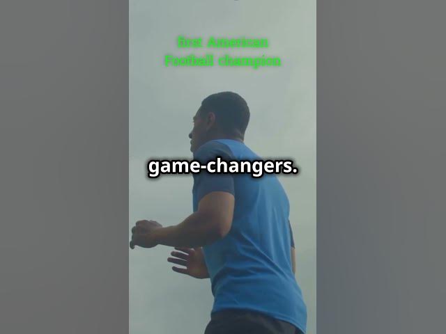 Video thumbnail for First Ever American Football Champs #facts #ball #football #shorts