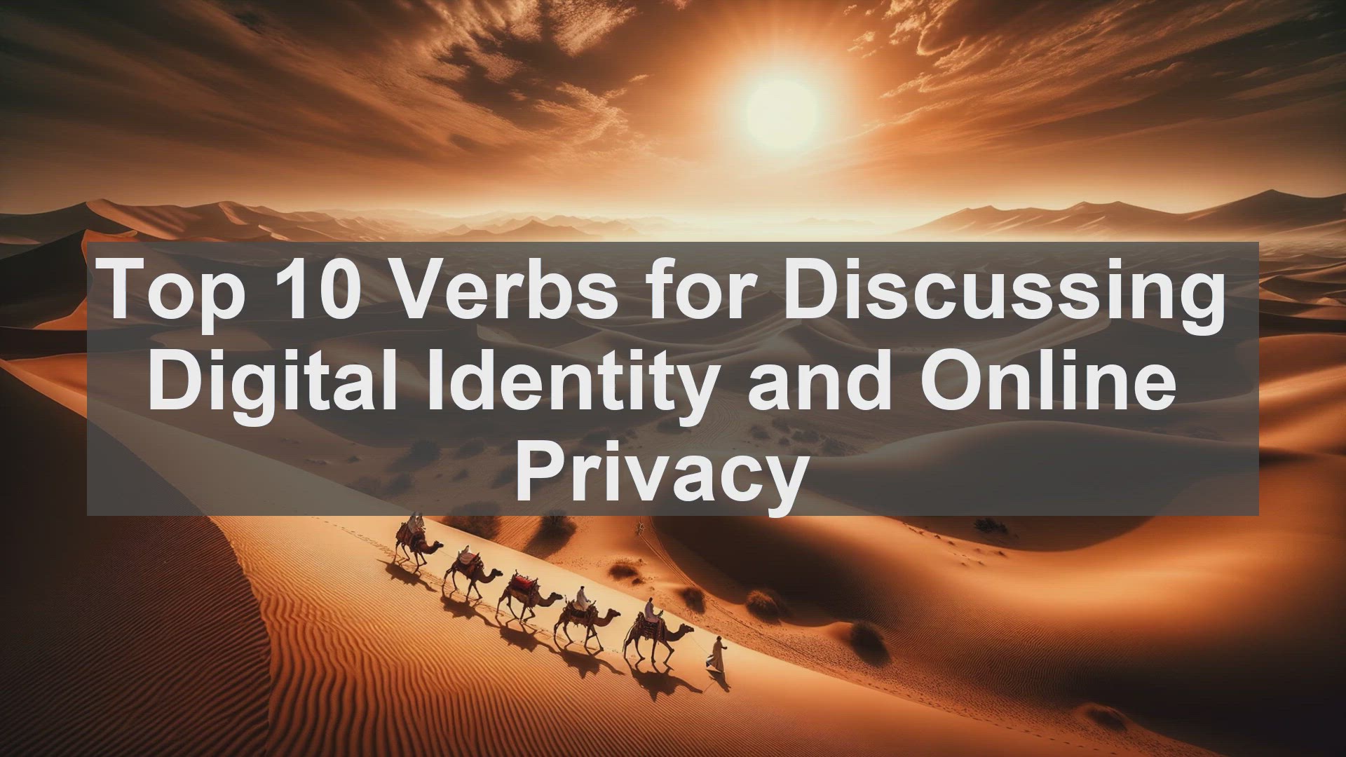 'Video thumbnail for Top 10 Verbs for Discussing Digital Identity and Online Privacy'