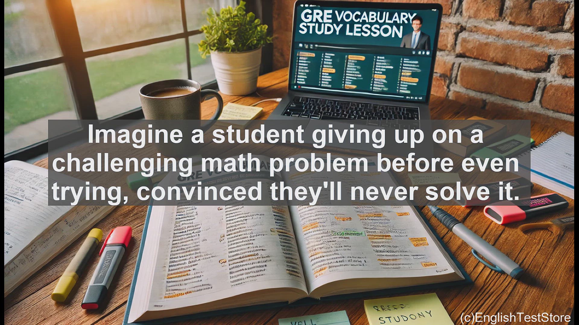 'Video thumbnail for GRE Vocabulary Lesson: Overcoming a Defeatist Mindset - A GRE Vocabulary Lesson'