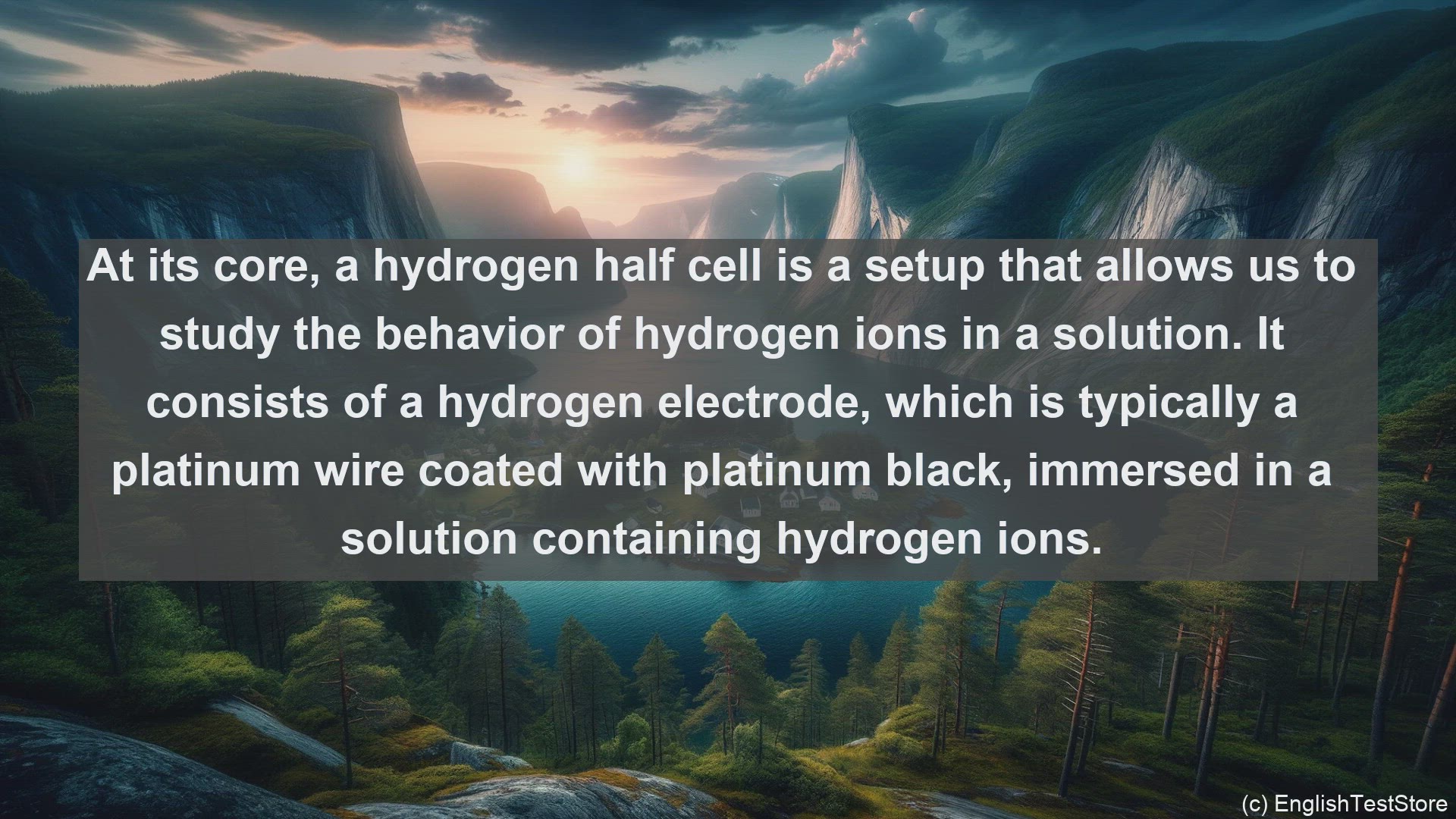 'Video thumbnail for Hydrogen half cell in science  definition and examples'