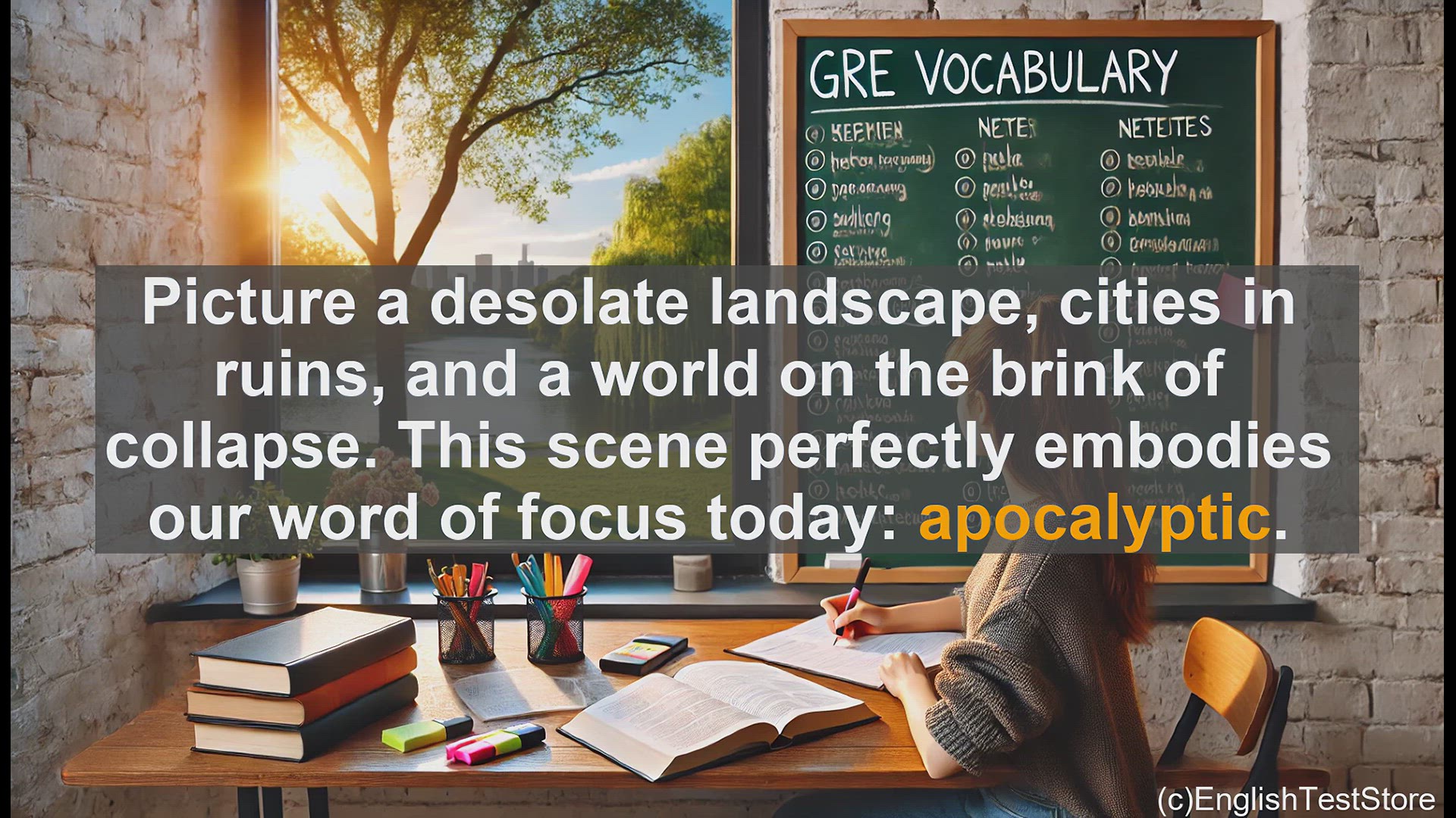 'Video thumbnail for GRE Vocabulary Lesson: Apocalyptic Visions - Exploring the End of the World'