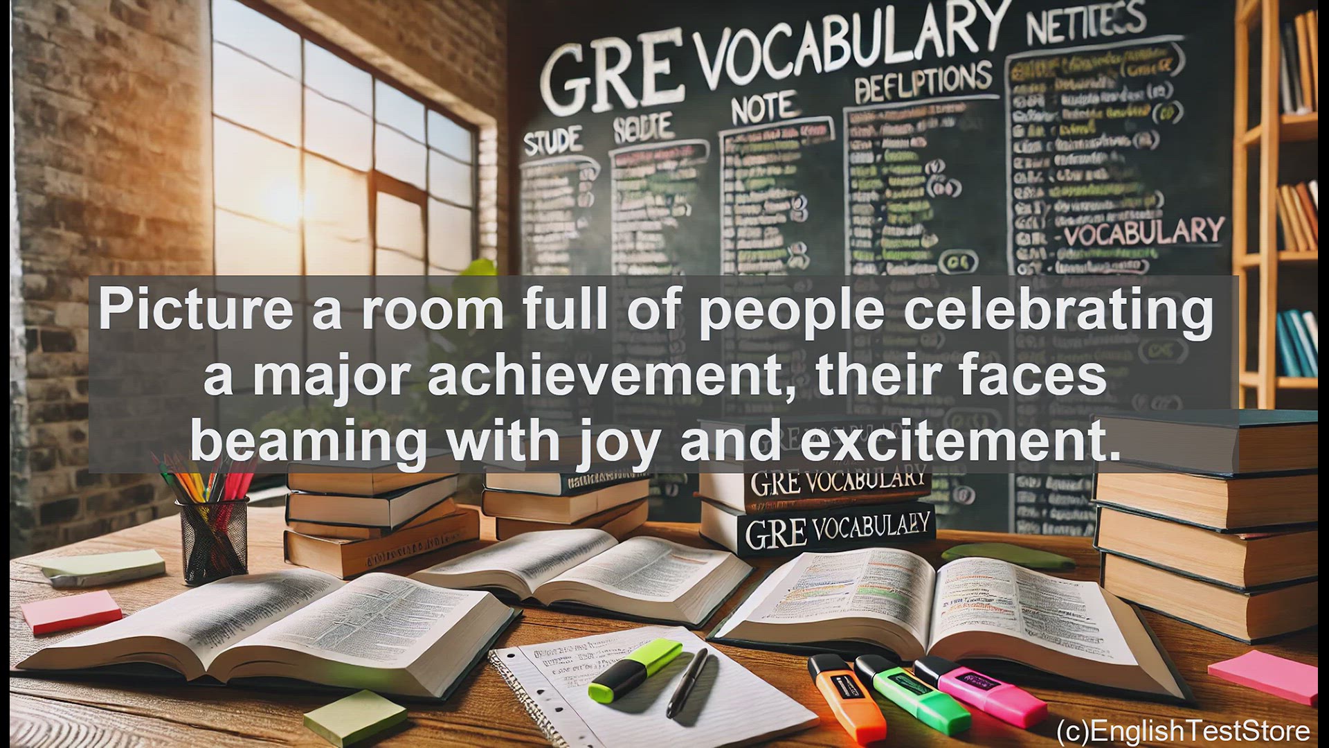 'Video thumbnail for GRE Vocabulary Lesson: Ebullient - Capturing the Essence of Enthusiastic Joy'