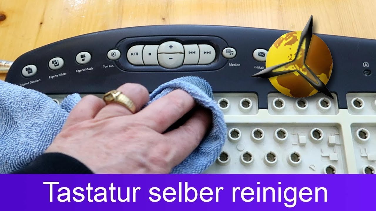 'Video thumbnail for Notebook / PC Tastatur selber reinigen'