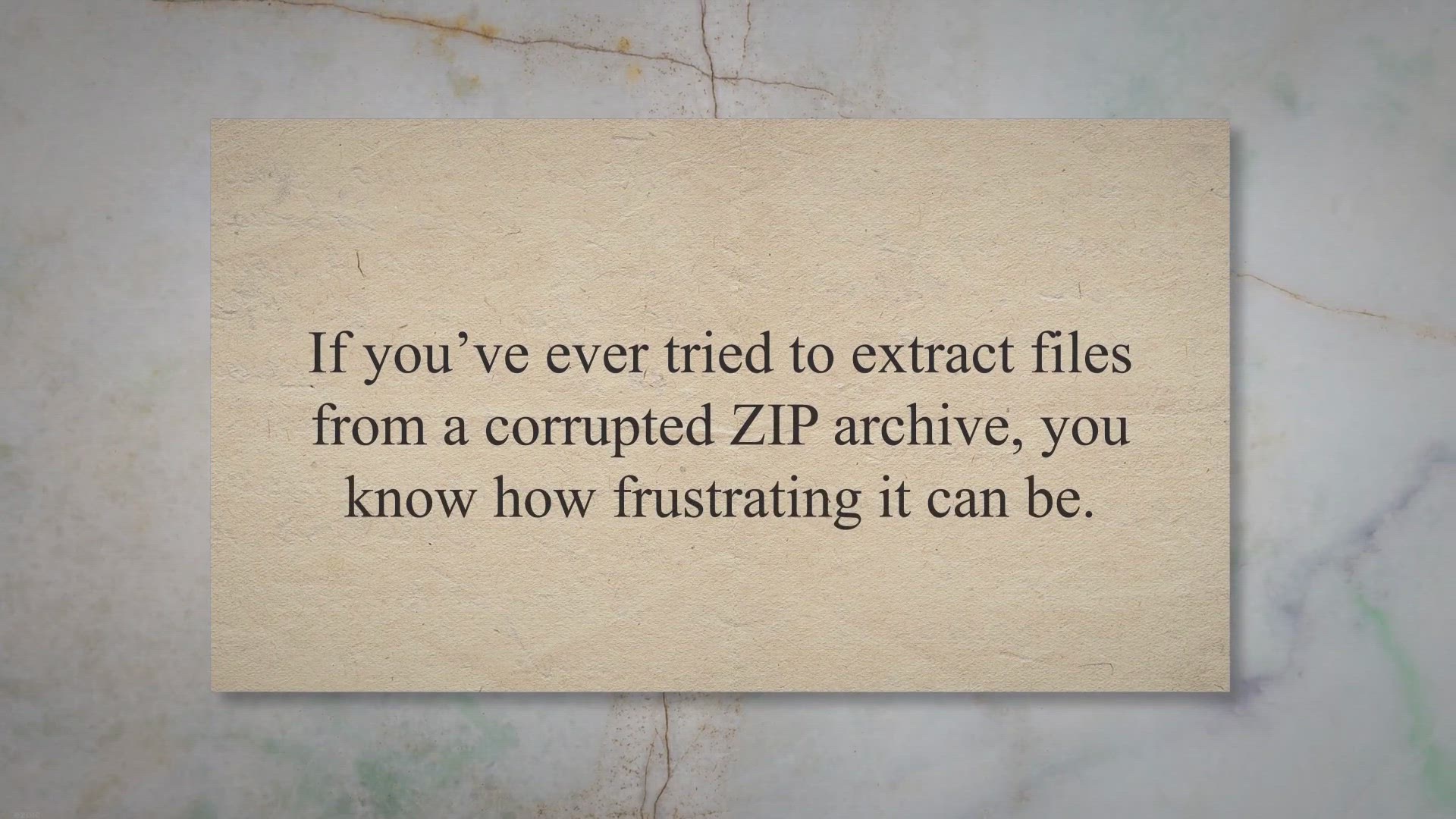 'Video thumbnail for Zip2Fix: The Easy Way to Repair Corrupt ZIP Archives'