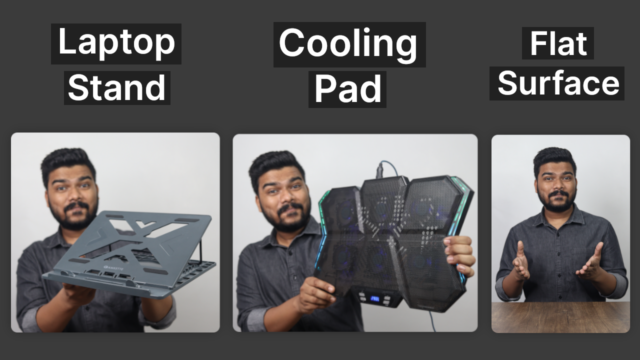 'Video thumbnail for Laptop Stand vs Cooling Pad vs Flat Surface: Which is Better to Use?'