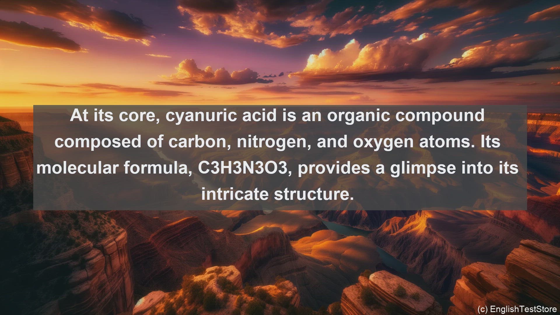 'Video thumbnail for Cyanuric acid in science  definition and examples'