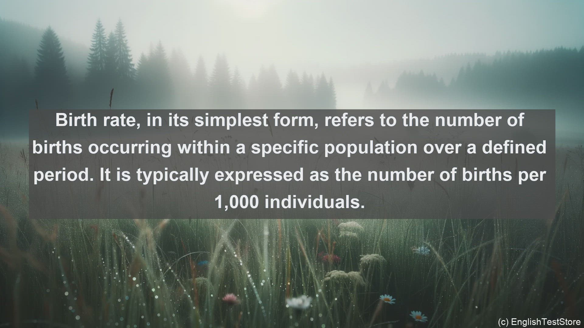 'Video thumbnail for Birth rate in science  definition and examples'