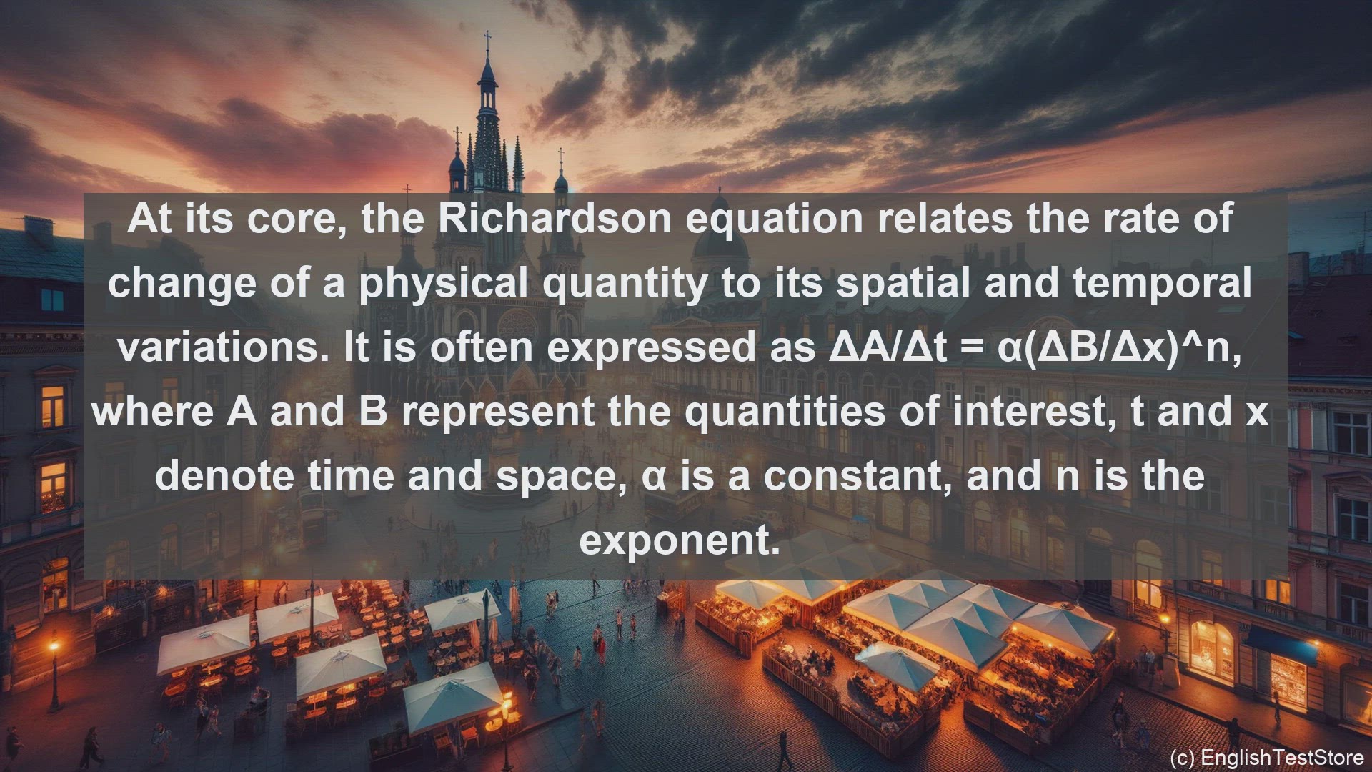 'Video thumbnail for Richardson equation in science  definition and examples'