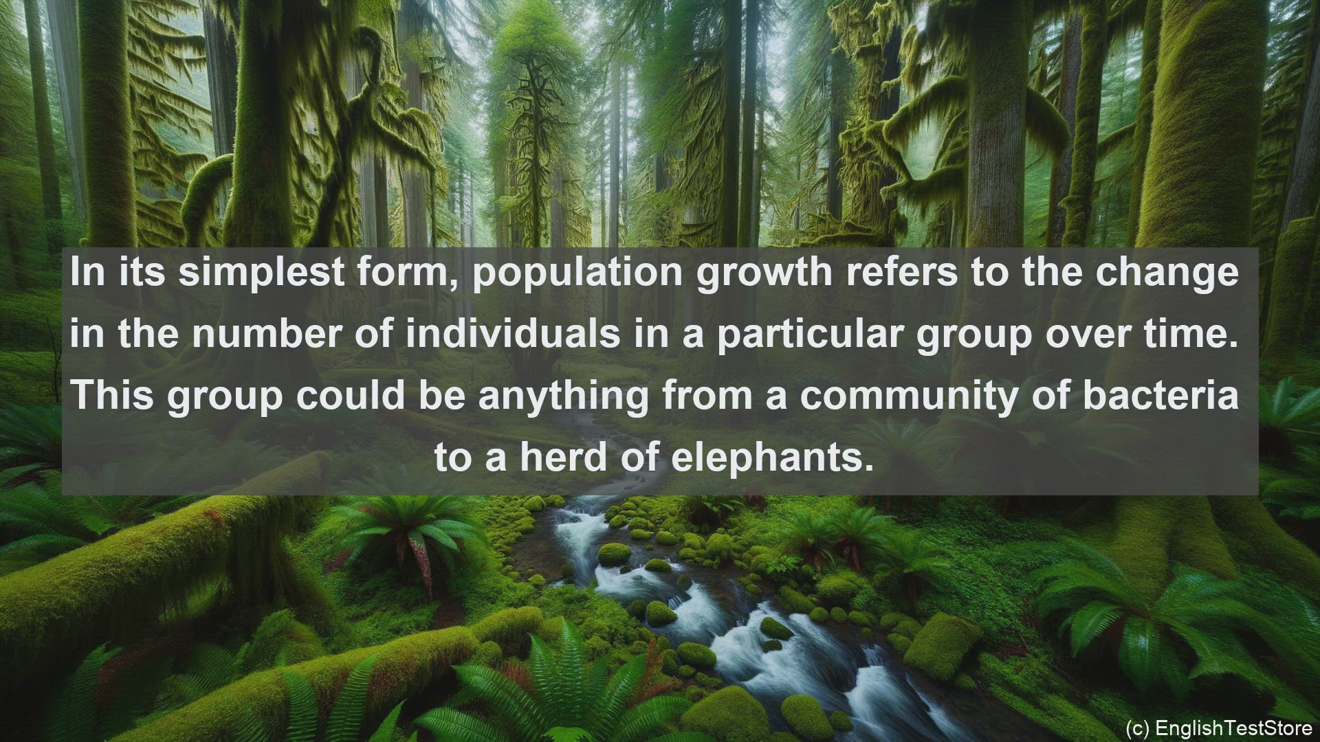 'Video thumbnail for Population growth in science  definition and examples'