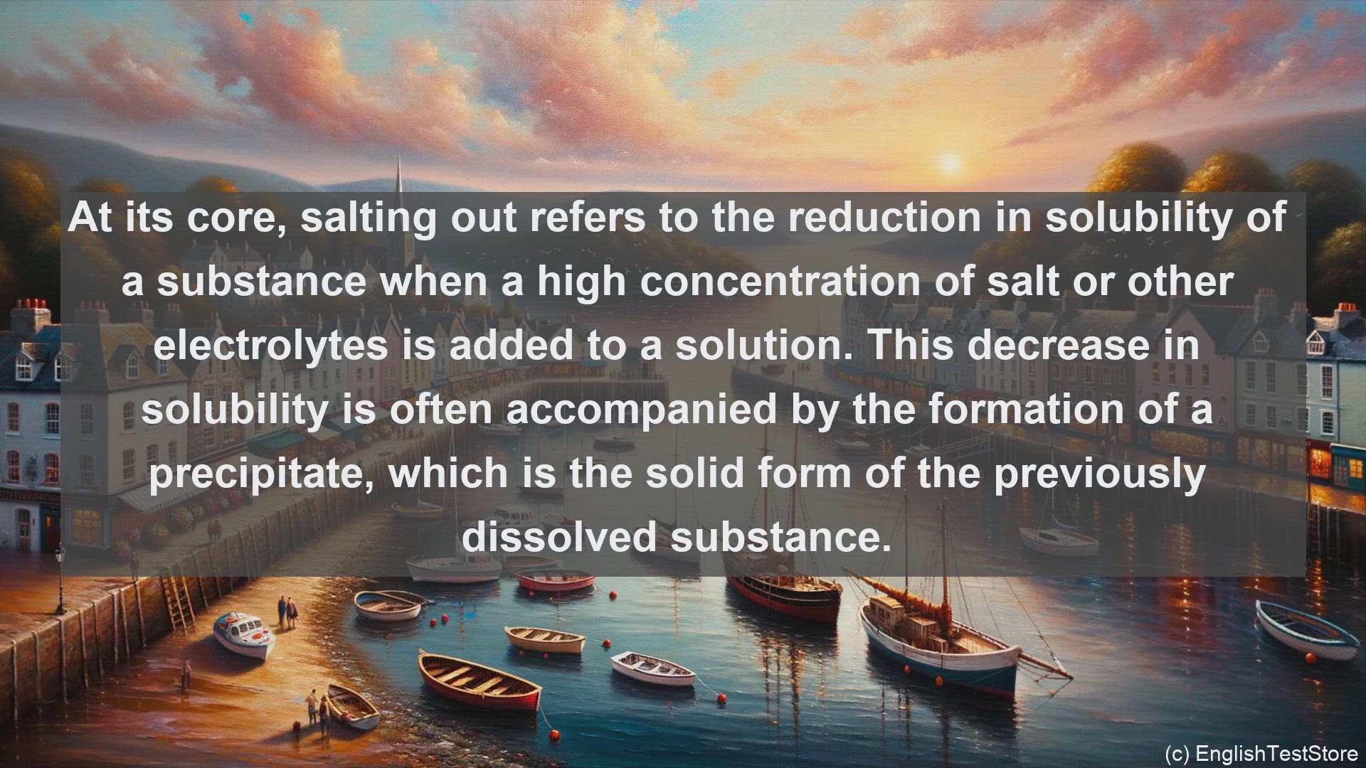 'Video thumbnail for Salting out in science  definition and examples'