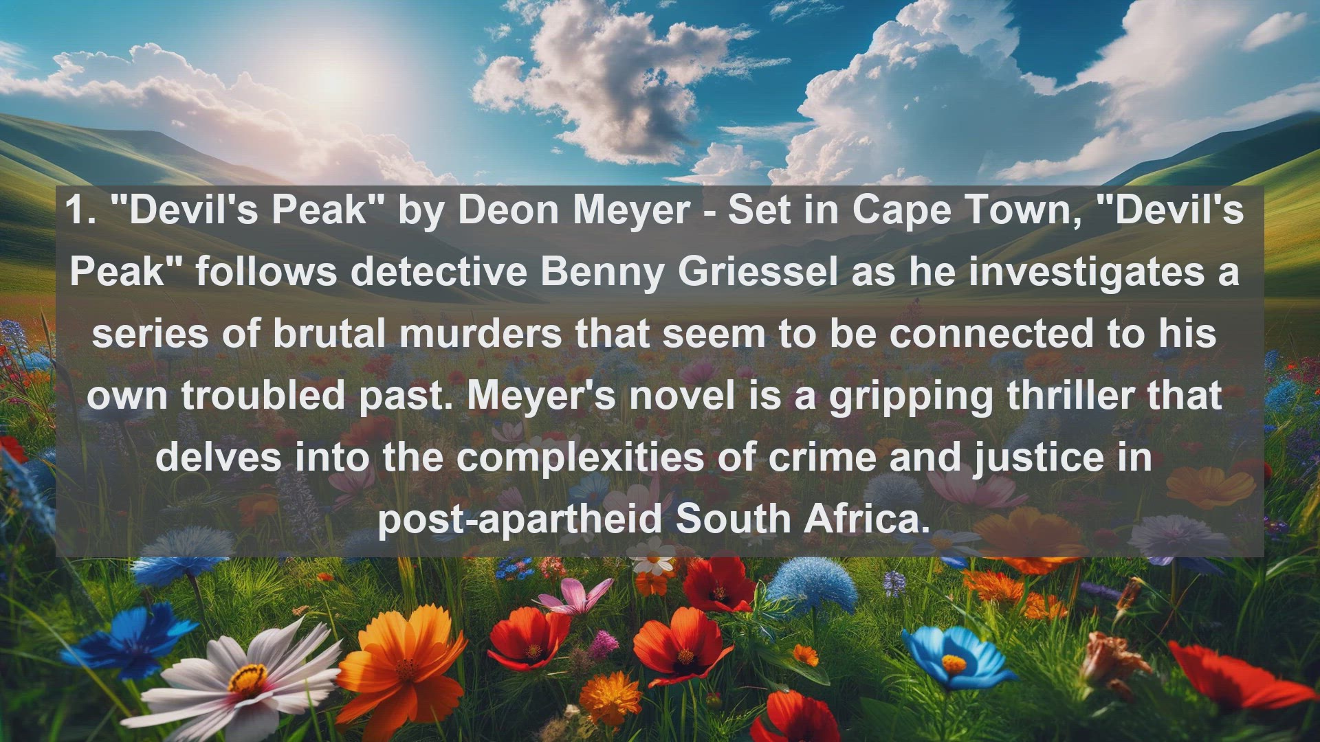 'Video thumbnail for Top 10 South African Thrillers'