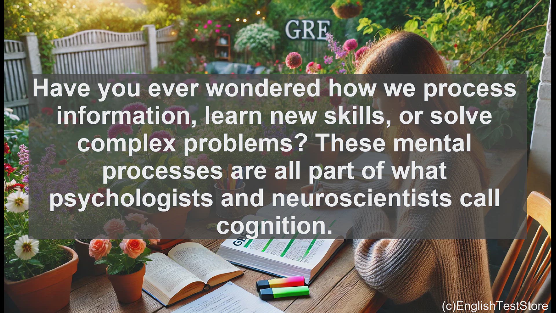 'Video thumbnail for GRE Vocabulary Lesson: Exploring the Cognitive Realm - Understanding Mental Processes'