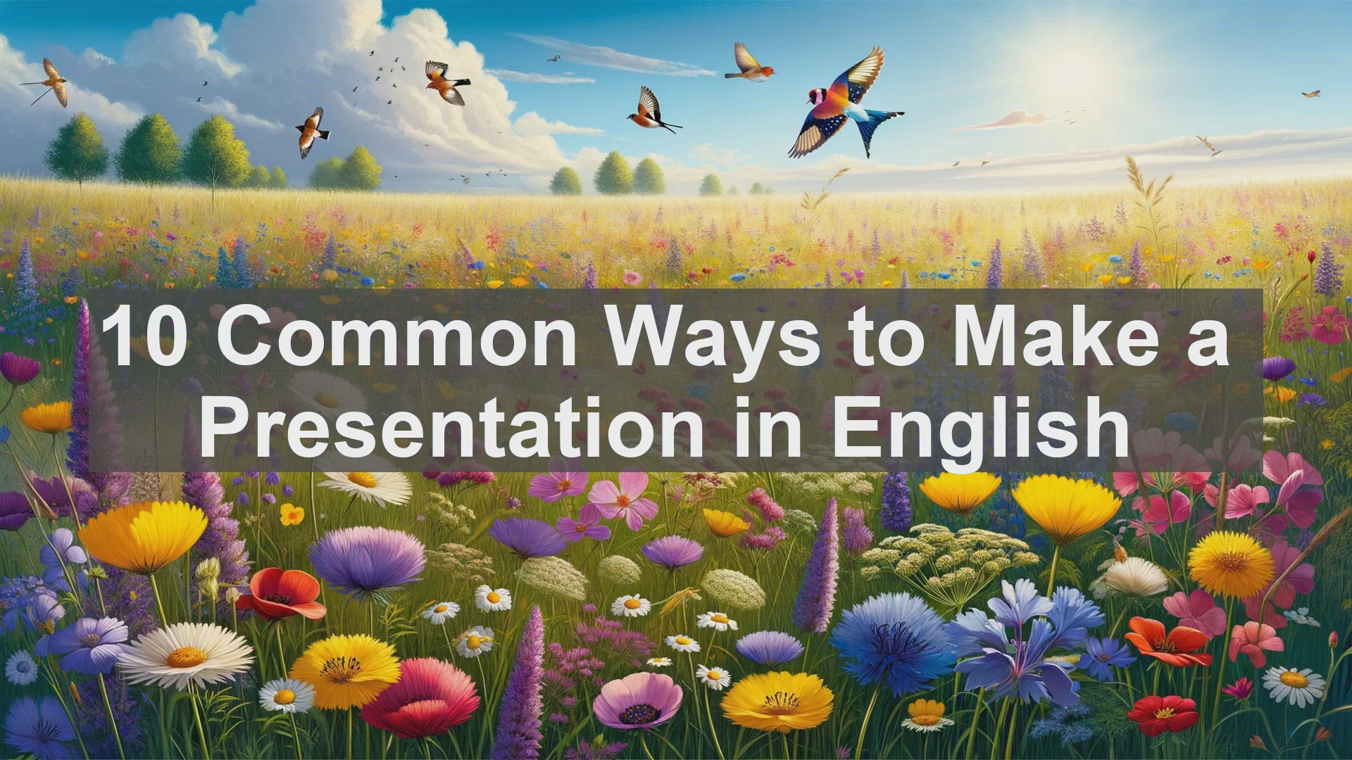 'Video thumbnail for 10 Common Ways to Make a Presentation in English '