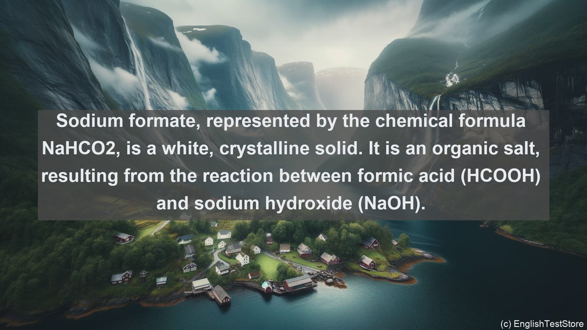 'Video thumbnail for Sodium formate in science  definition and examples'
