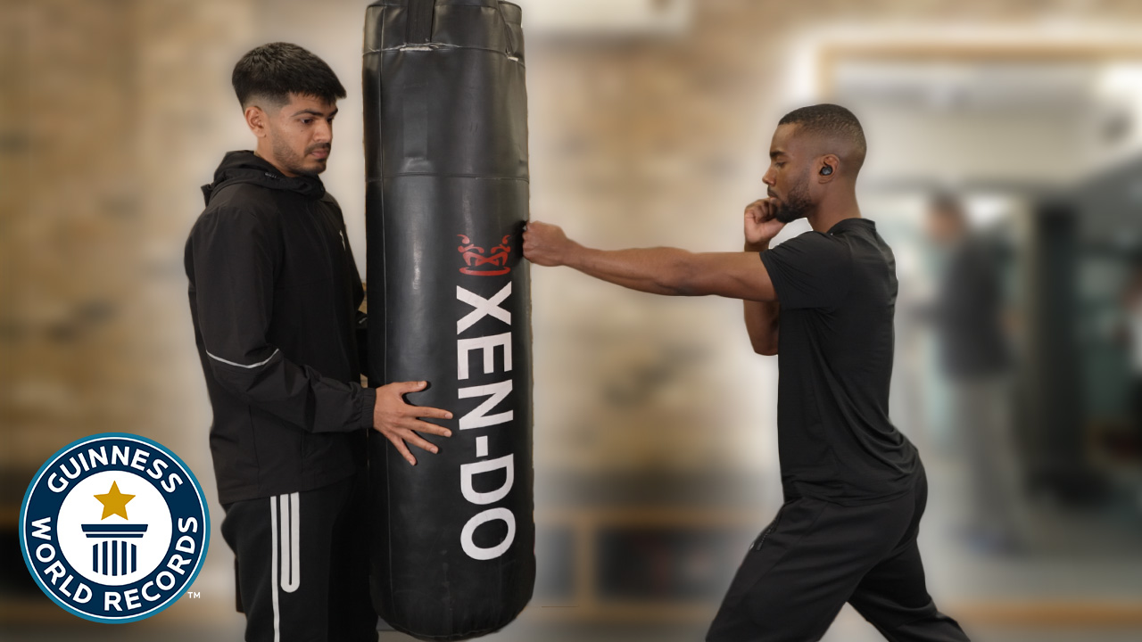 'Video thumbnail for Most full extension punches in one minute'