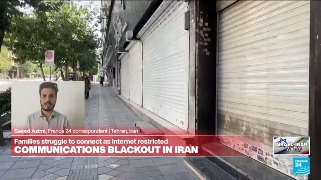 'Video thumbnail for Israel-Iran war: Internet blackout in Tehran'