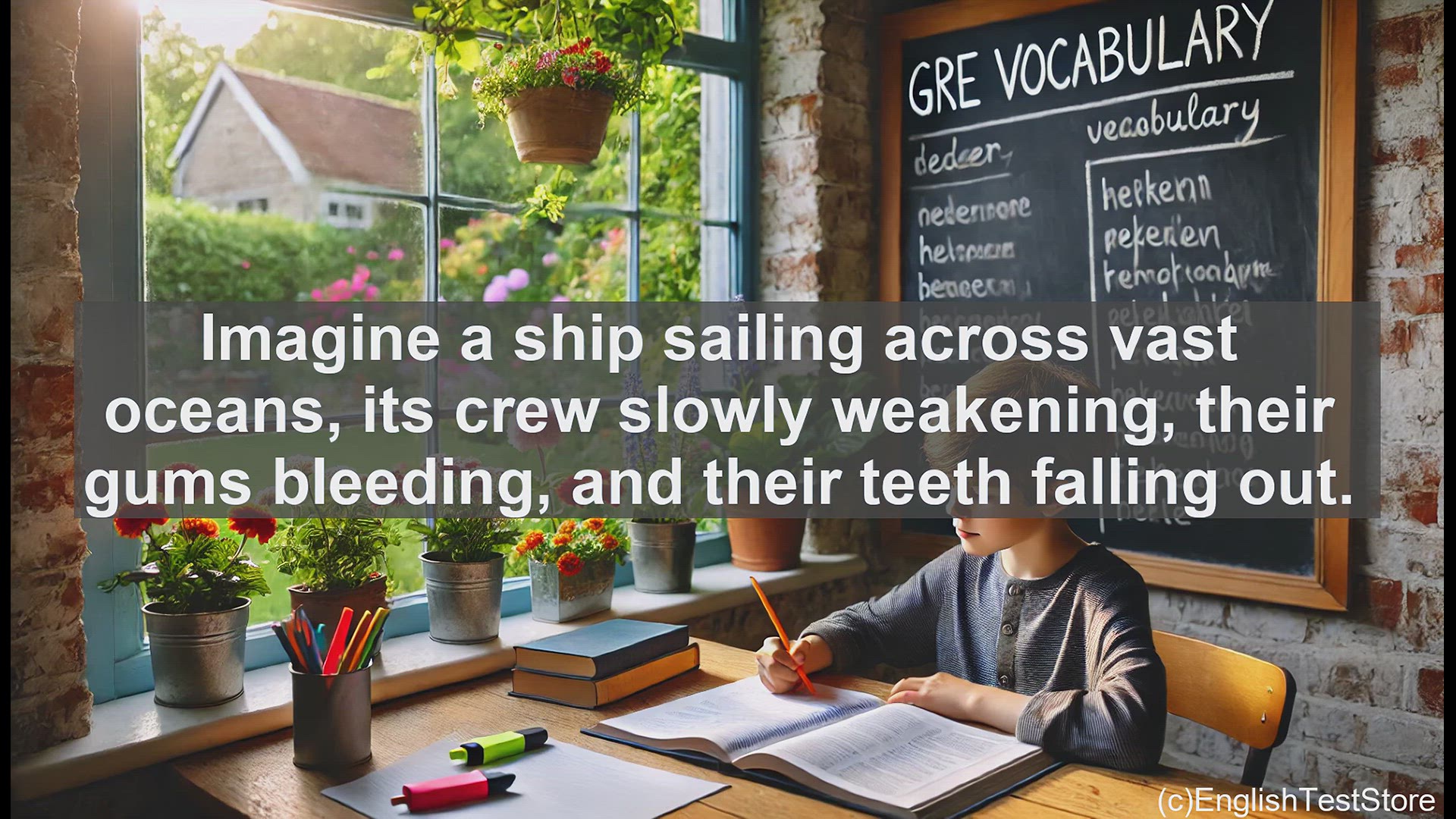 'Video thumbnail for GRE Vocabulary Lesson: Scurvy - From Sailors to Vocabulary'