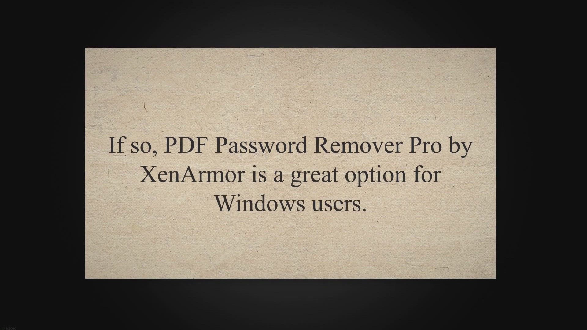 'Video thumbnail for Unlock Your PDF Files for Free with PDF Password Remover Pro by XenArmor for Windows'