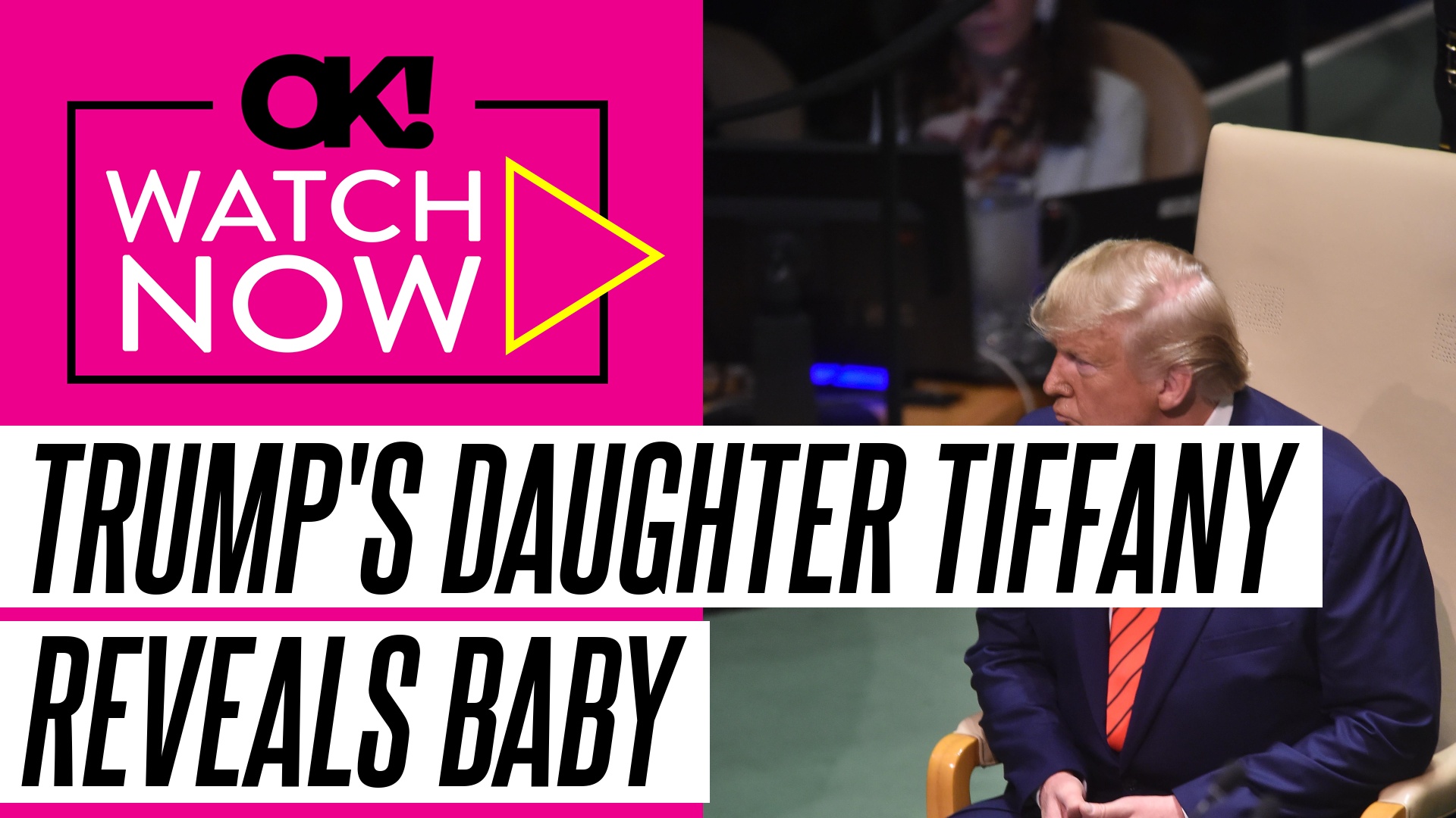 'Video thumbnail for Donald Trump's Daughter Tiffany Shares First Glimpse of Newborn Baby'