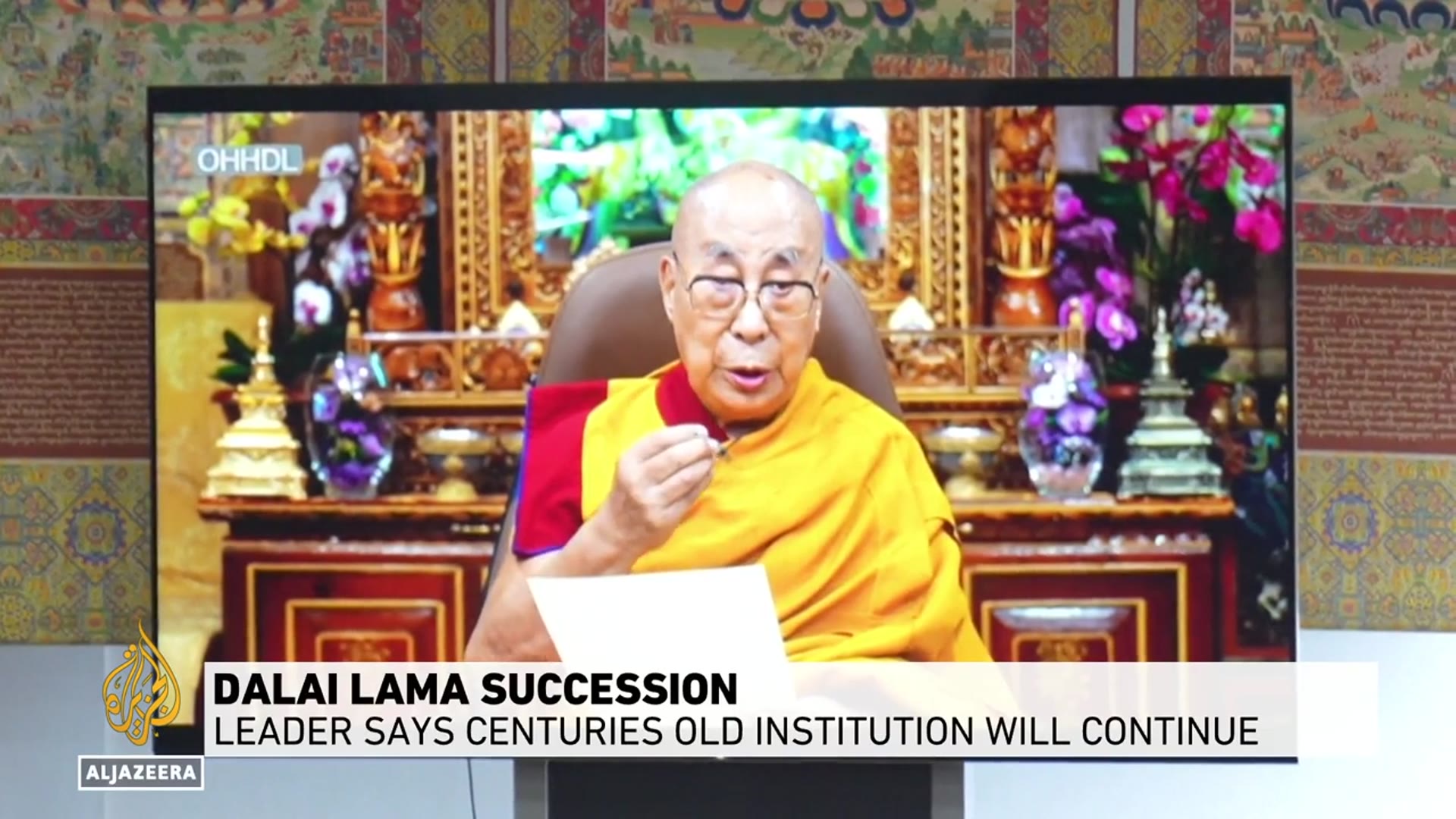 'Video thumbnail for Dalai Lama confirms he will have a successor after his death'