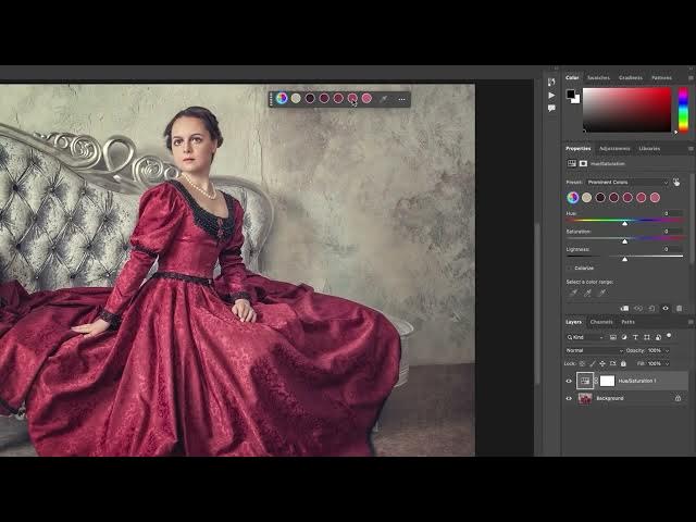 Video thumbnail for How to adjust colors directly on the workspace in Photoshop 2025