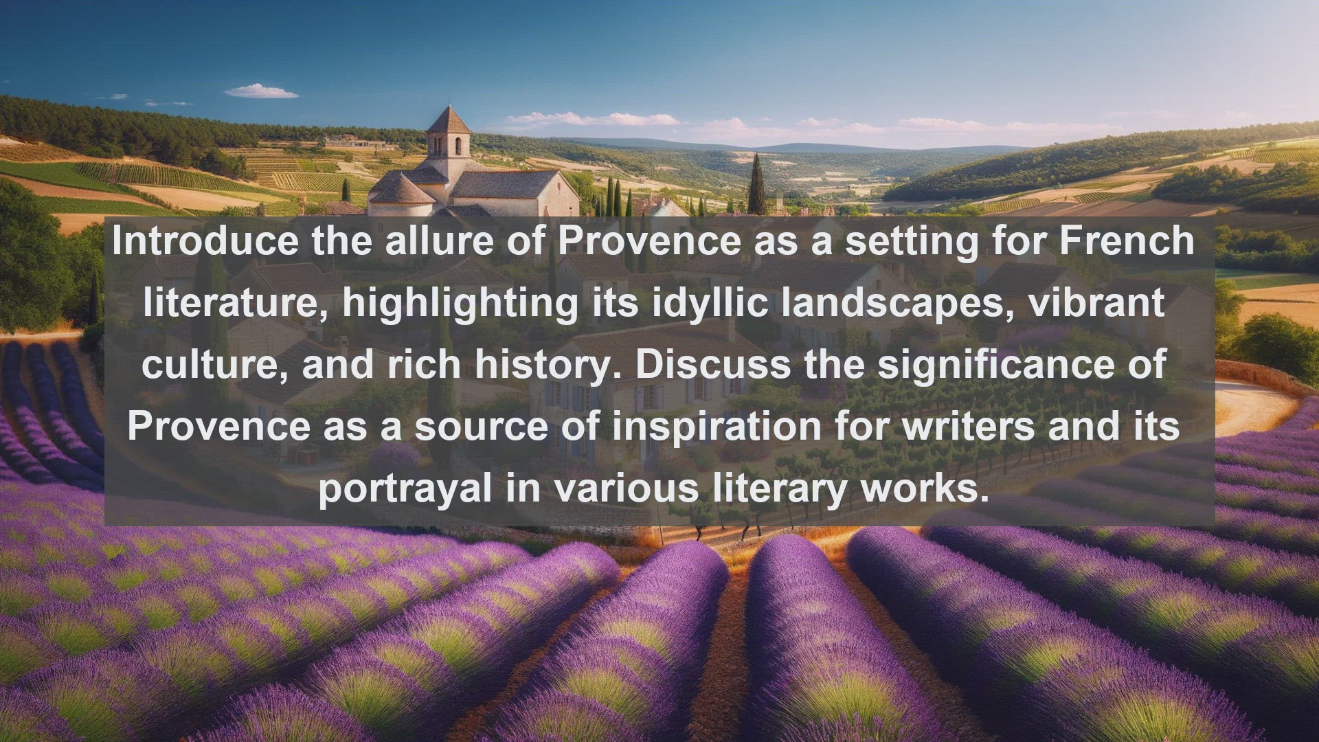 'Video thumbnail for Top 10 French Novels About Provence'