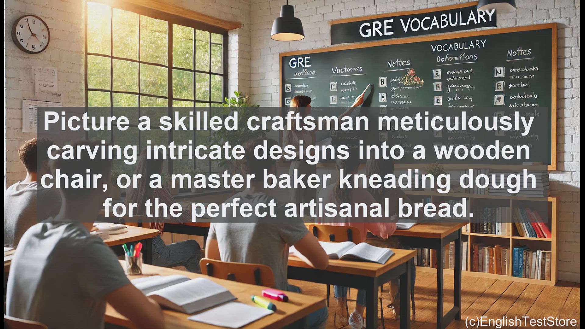 'Video thumbnail for GRE Vocabulary Lesson: The Art of Craftsmanship - Exploring the World of Artisans'