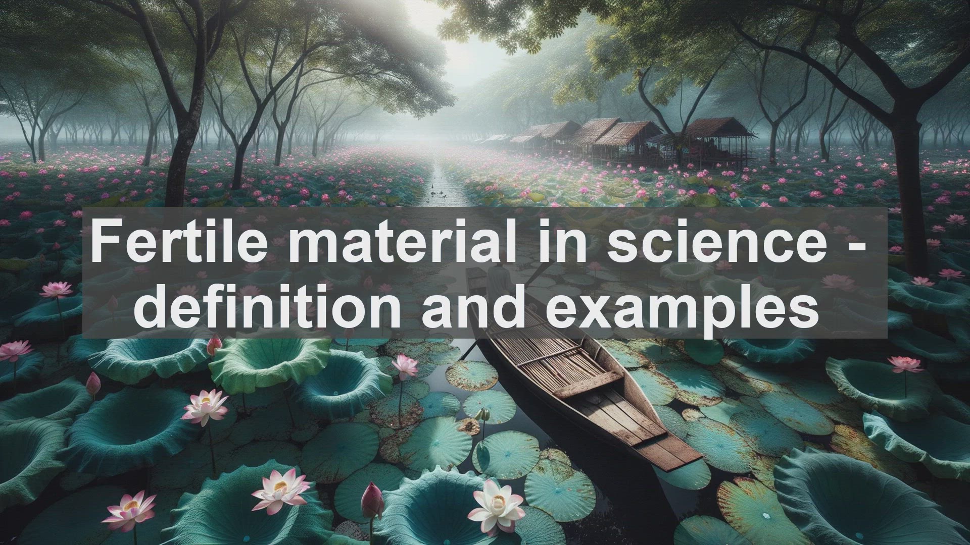 'Video thumbnail for Fertile material in science  definition and examples'