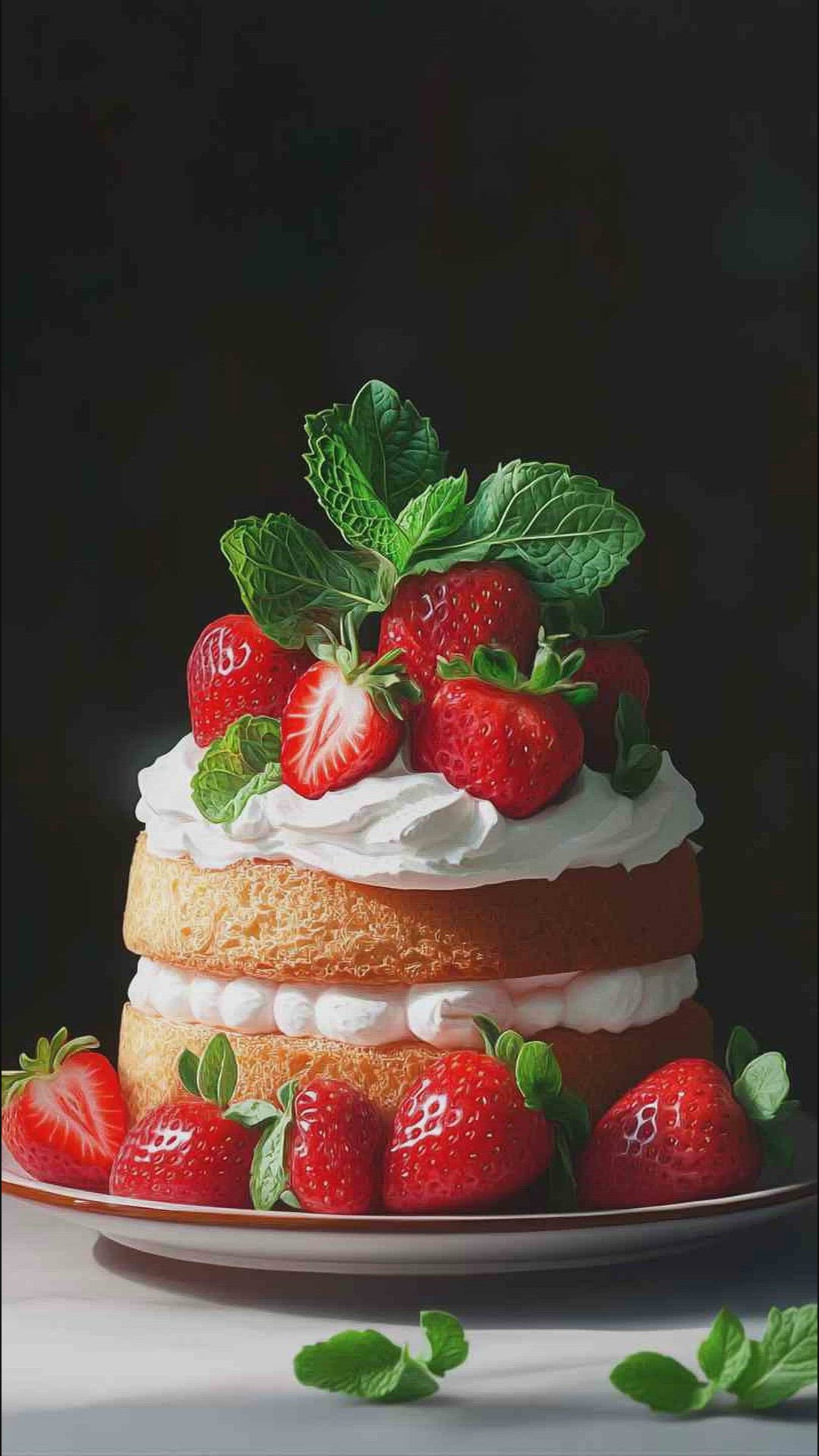 'Video thumbnail for Strawberries and Cream Angel Food Cake Recipe'