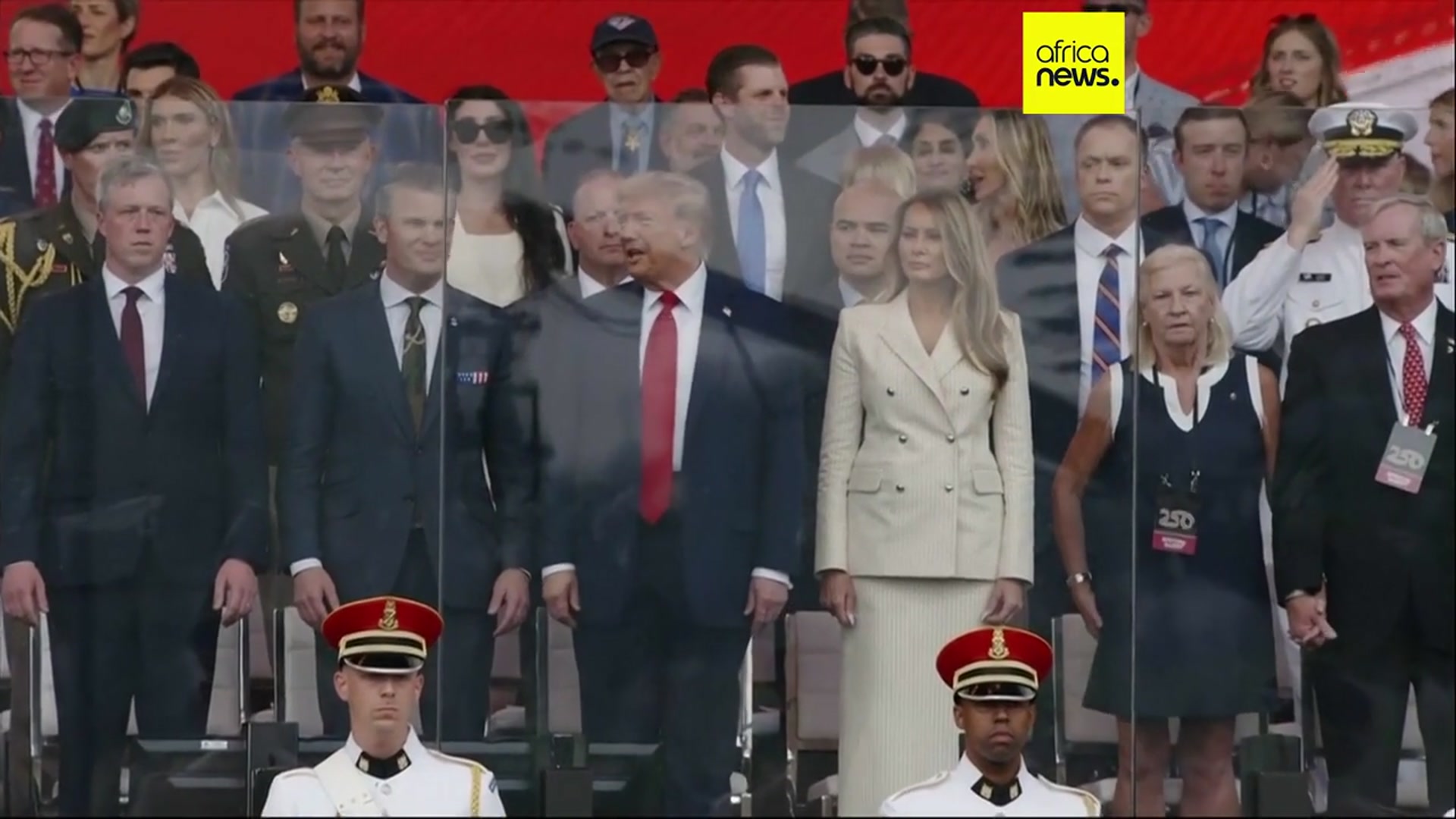 'Video thumbnail for Military parade celebrates 250 years of US military'