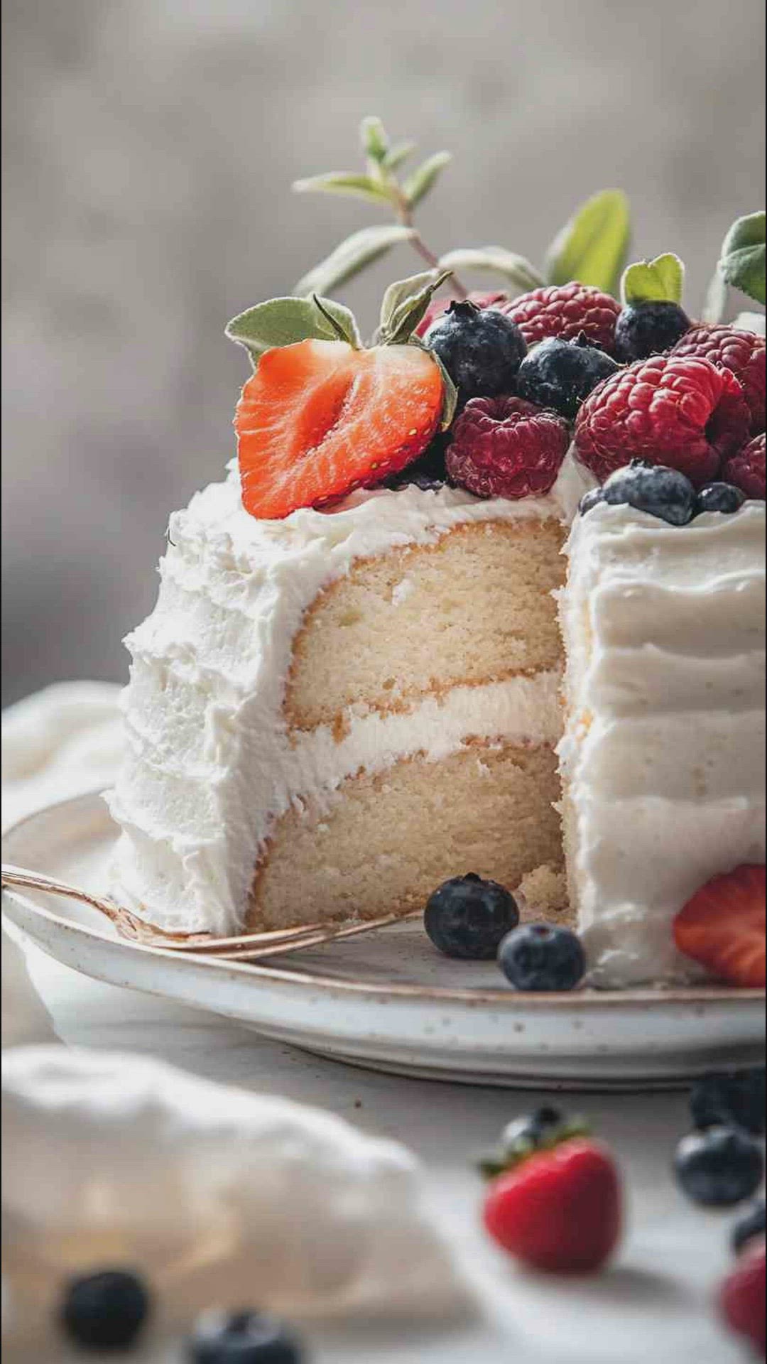 'Video thumbnail for Vanilla Bean Angel Food Cake Recipe'