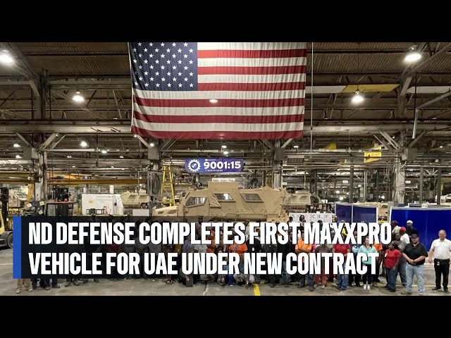 'Video thumbnail for ND Defense Completes First MaxxPro Vehicle for UAE Under New Contract #Military #Defense #UAE'