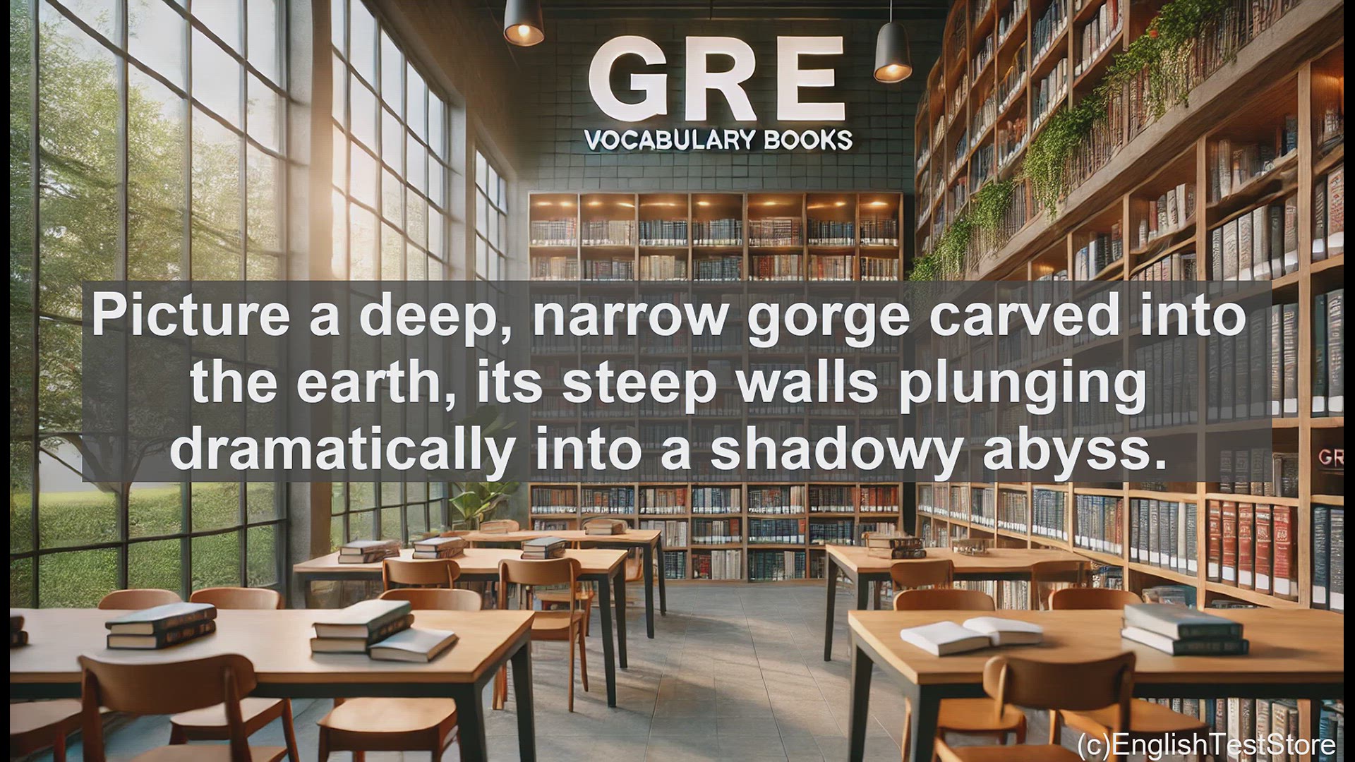 'Video thumbnail for GRE Vocabulary Lesson: GRE Vocabulary - Understanding 'Ravine' and Its Usage'