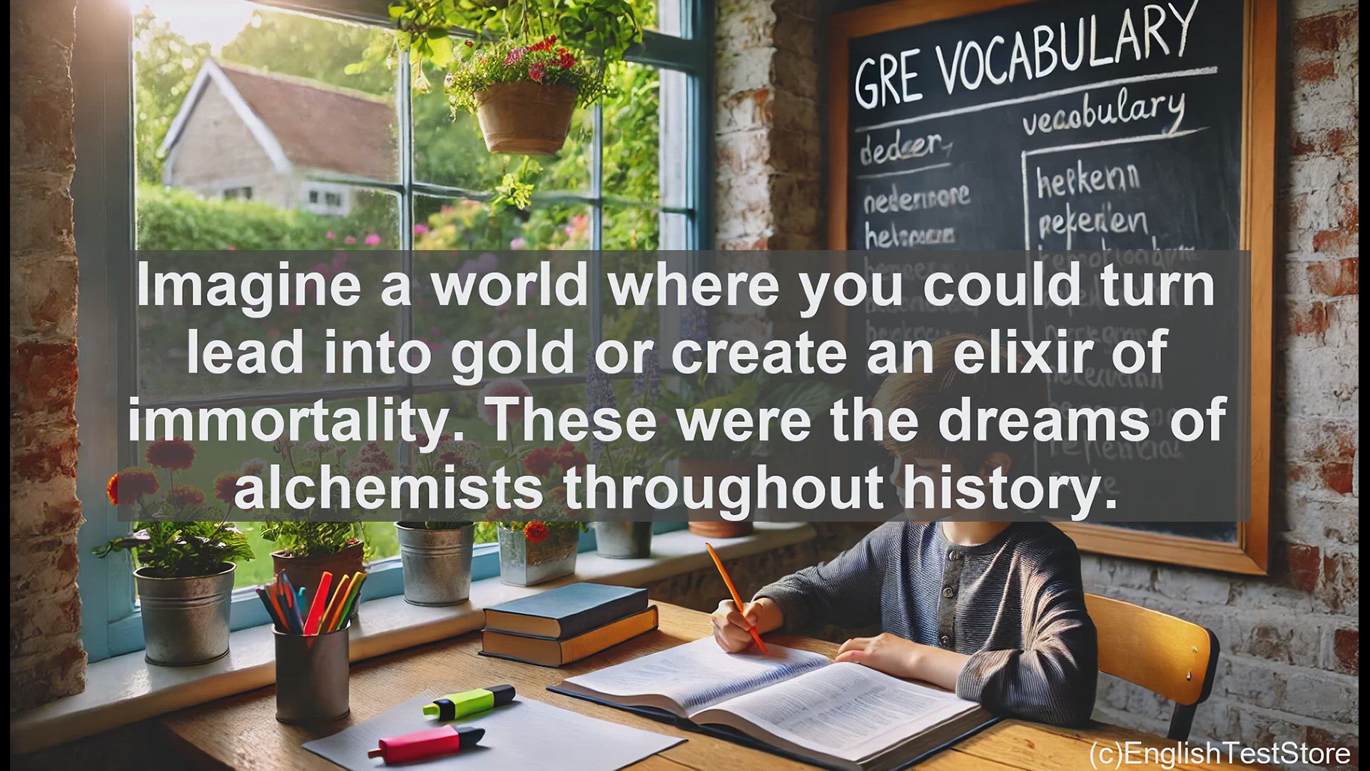 'Video thumbnail for GRE Vocabulary Lesson: The Alchemy of Language - Transforming Words into Gold'