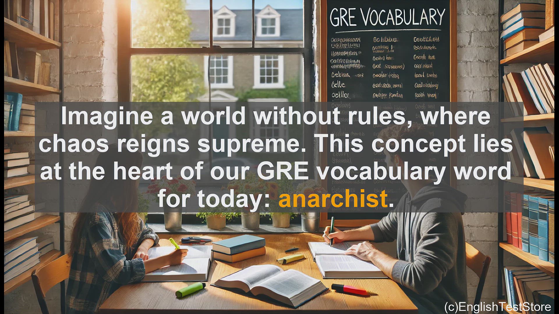 'Video thumbnail for GRE Vocabulary Lesson: GRE Vocabulary - Understanding 'Anarchist''