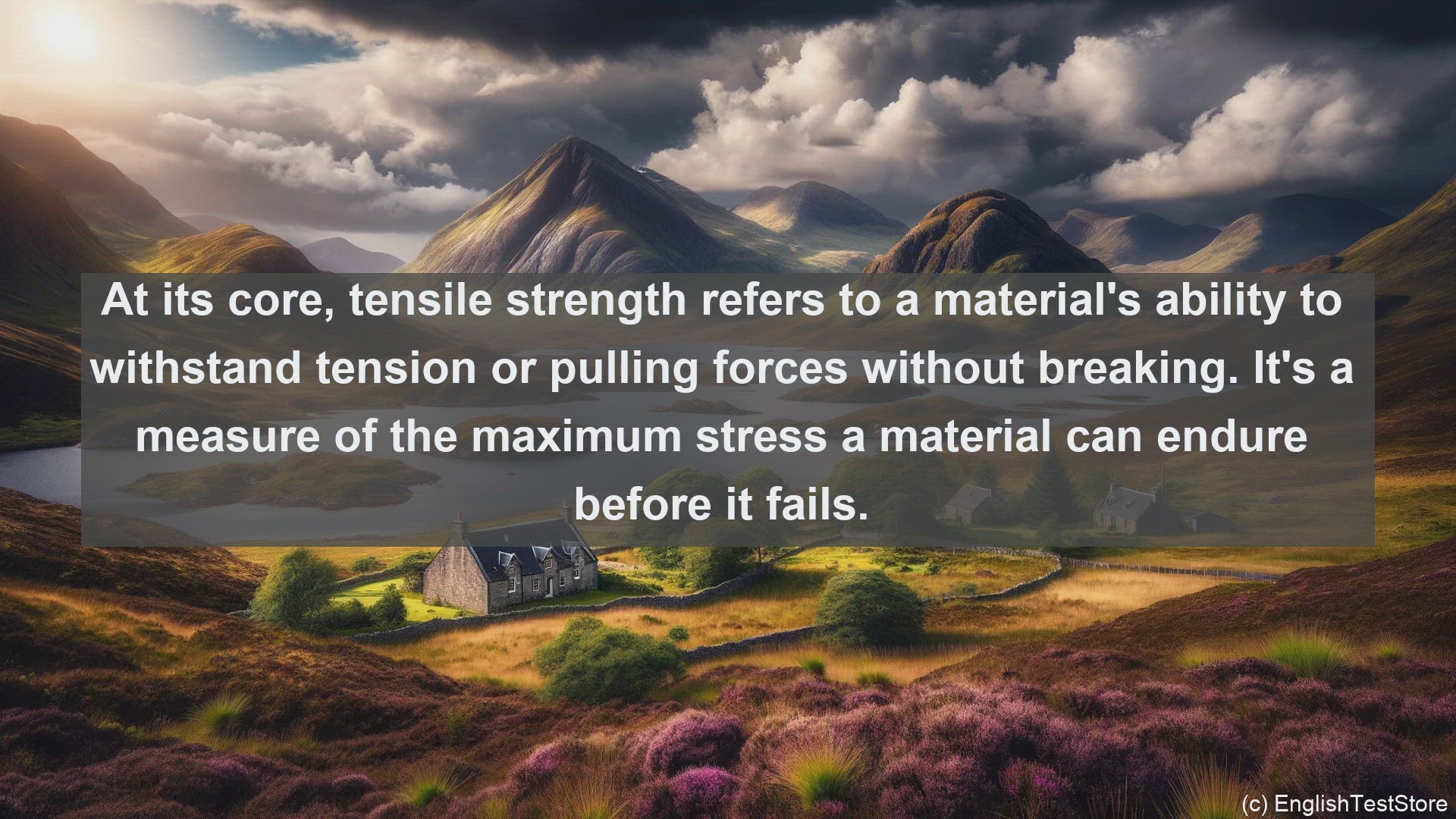 'Video thumbnail for Tensile strength in science  definition and examples'