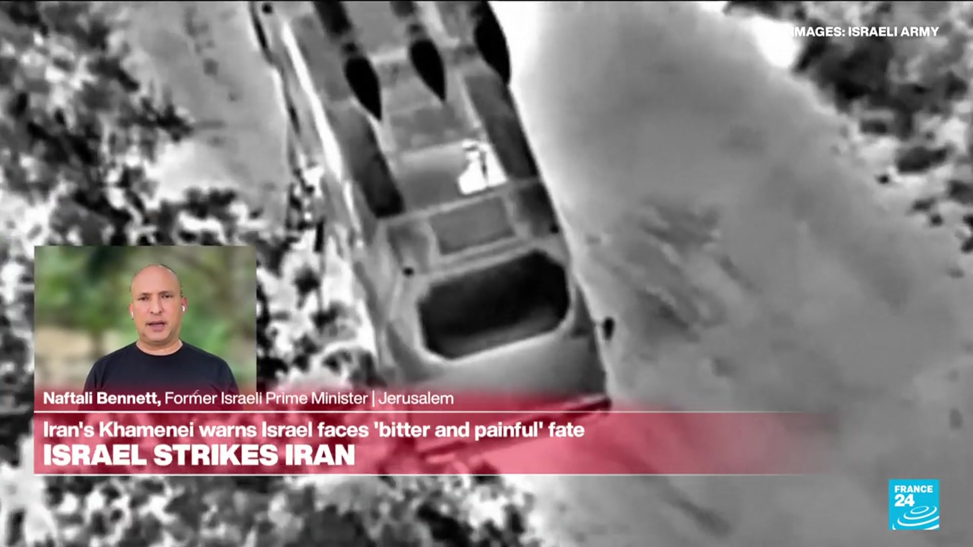 'Video thumbnail for 'Iran started this war years ago' ex-srael PM Naftali Bennett tells France 24'