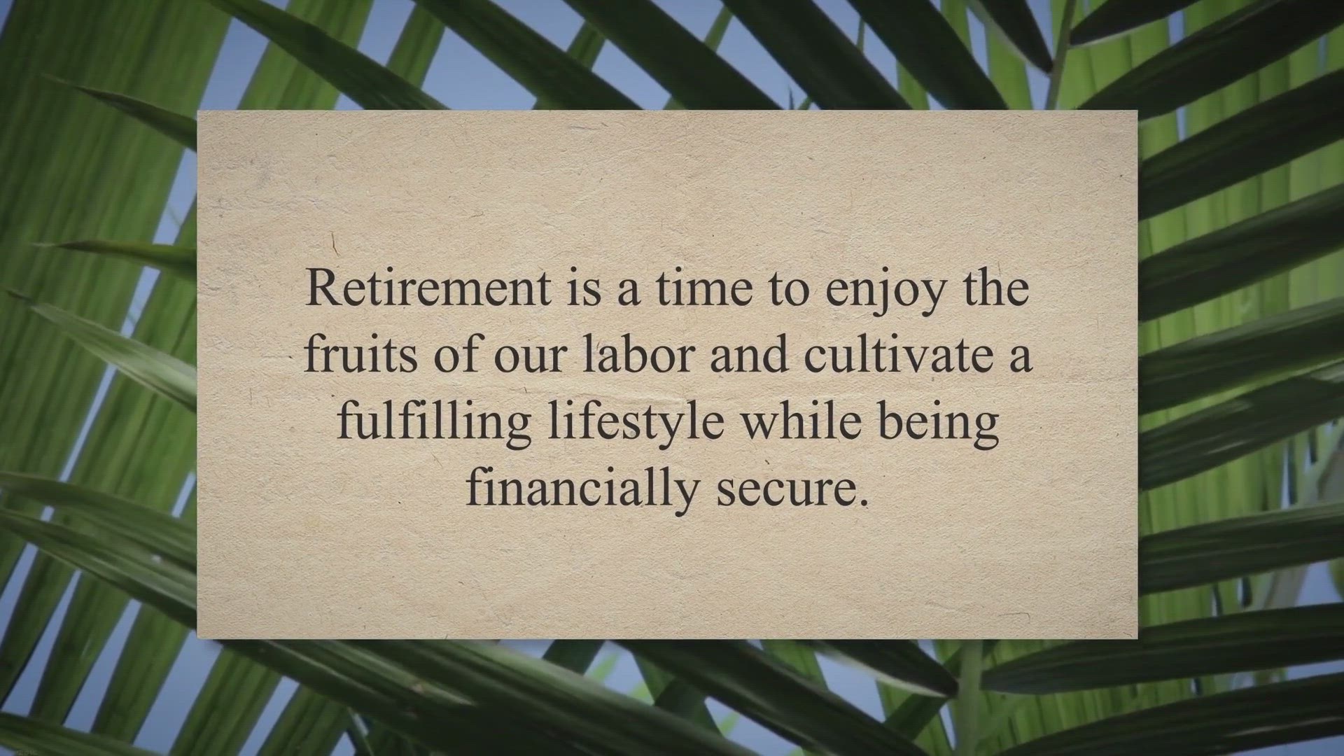 Video thumbnail for Retirement Advice