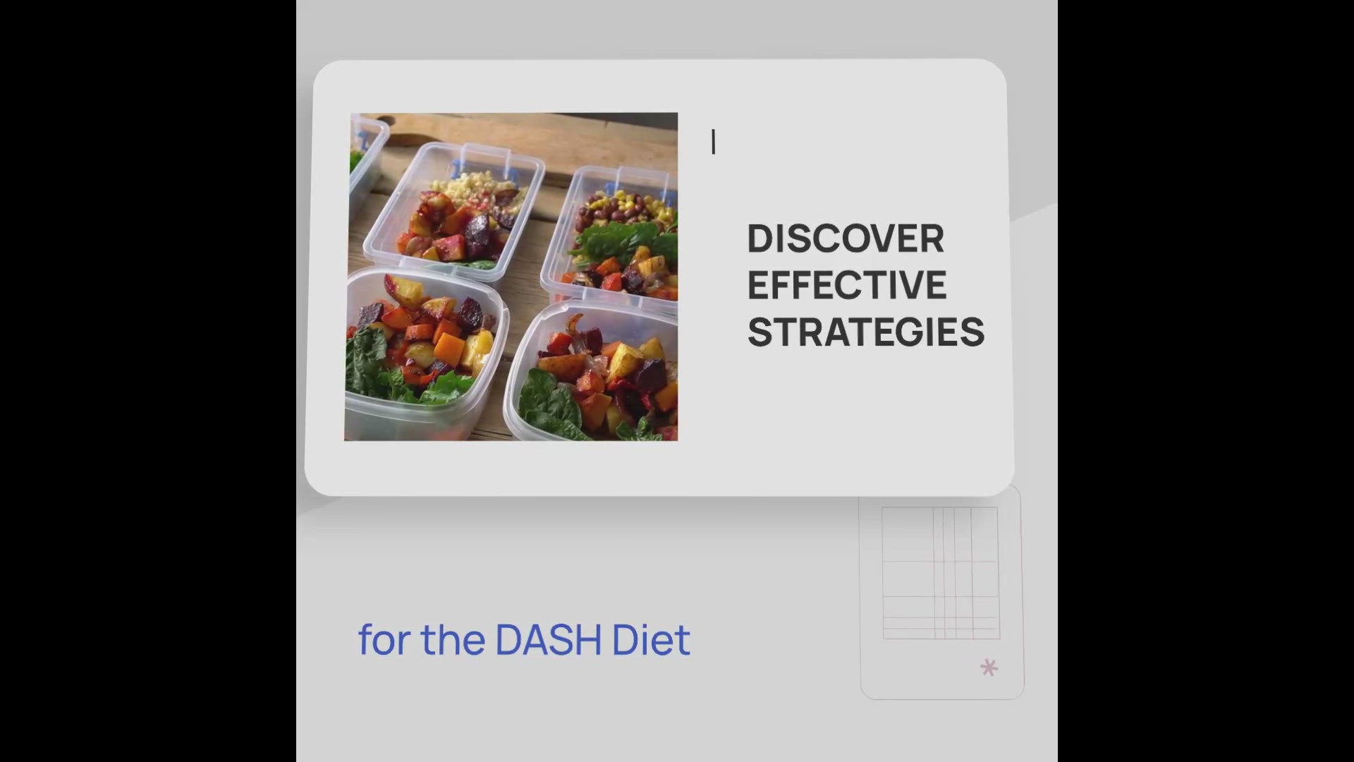 'Video thumbnail for DASH Diet Strategies'
