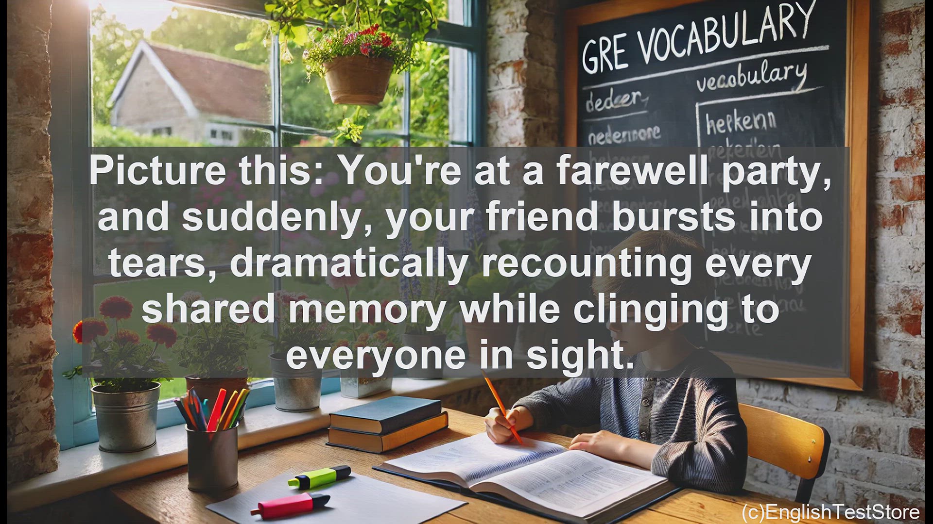 'Video thumbnail for GRE Vocabulary Lesson: Exploring the Nuances of Maudlin Emotions'