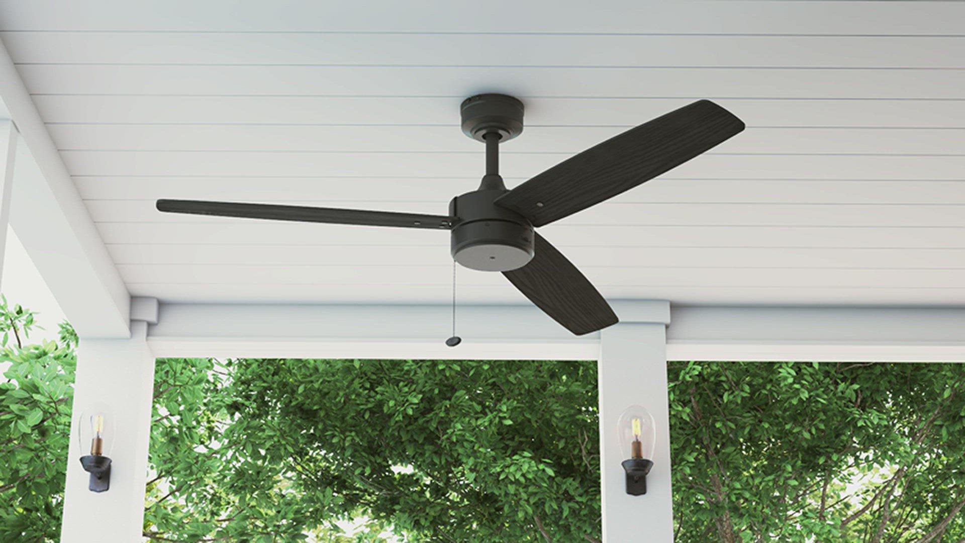 'Video thumbnail for Prominence Home Journal, 52 Inch Contemporary Indoor Outdoor Ceiling Fan '