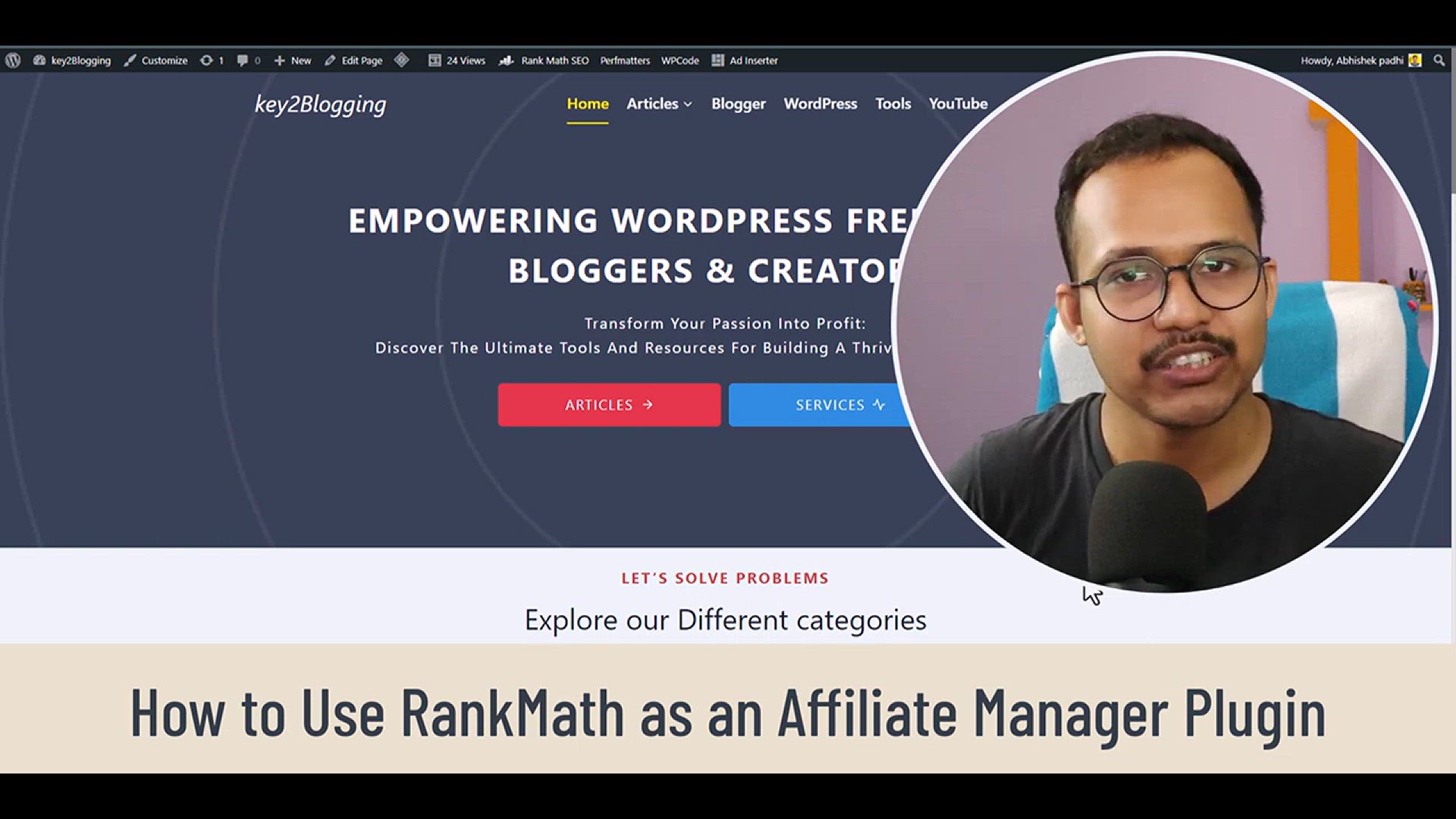 'Video thumbnail for How to Use RankMath as an Affiliate Manager Plugin _ Wordpress'