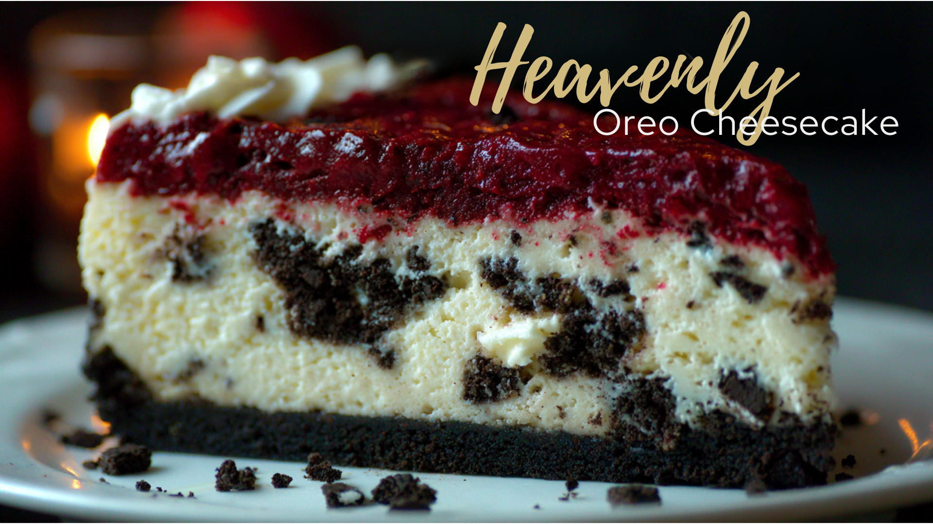 Video thumbnail for Heavenly Red Velvet Oreo Cheesecake Recipe | Ultra Creamy Dessert