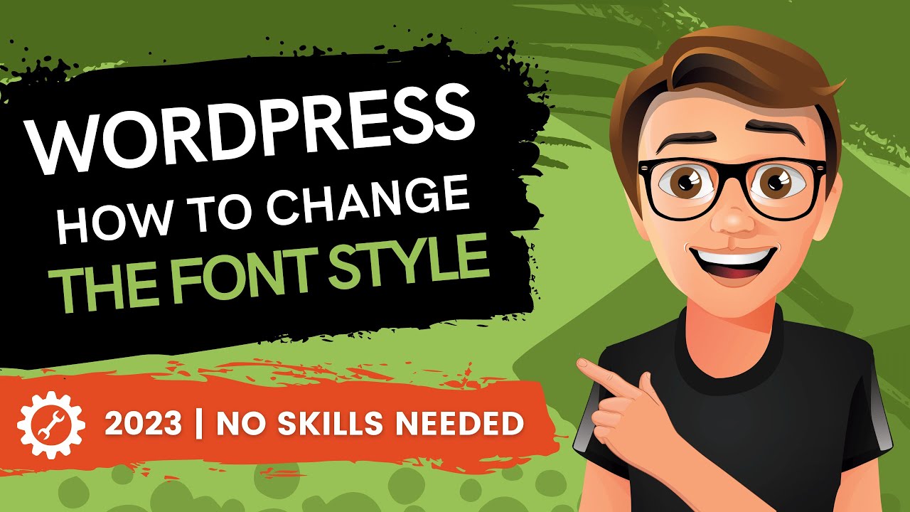 'Video thumbnail for WordPress How To Change The Font Style [2023 GUIDE]'
