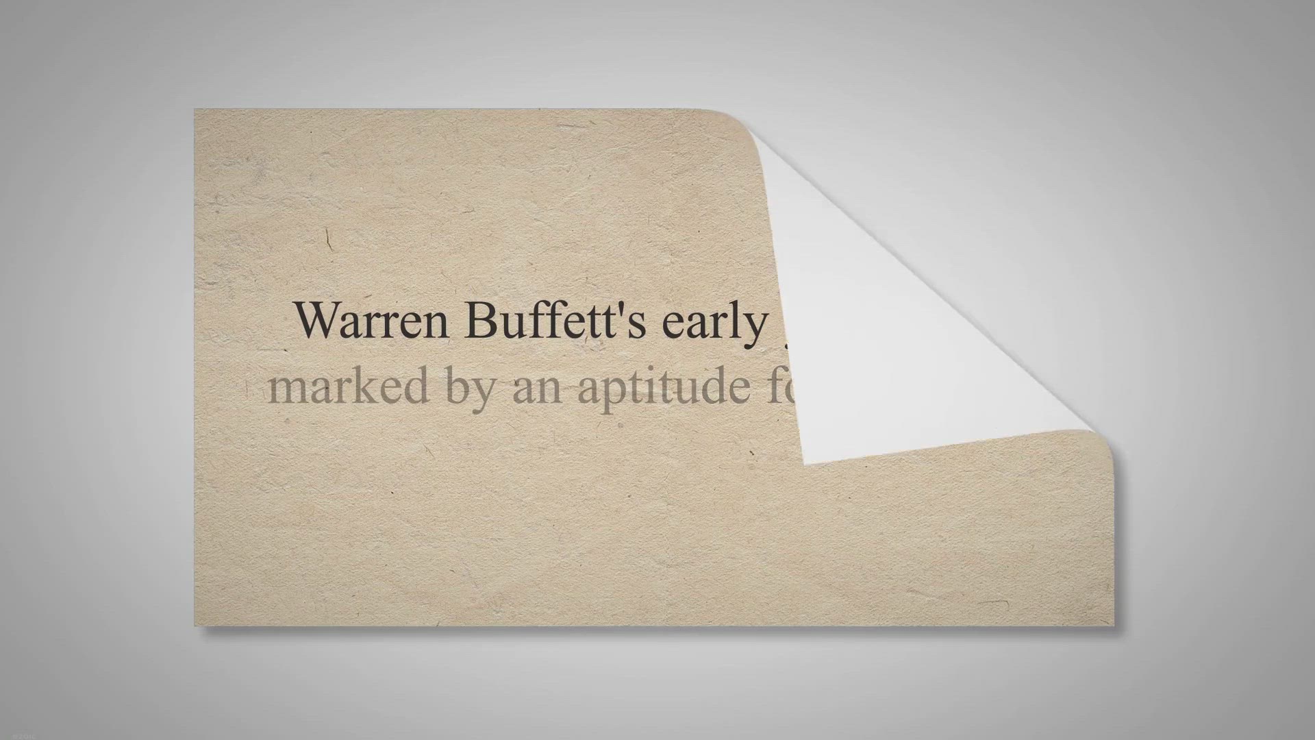 'Video thumbnail for Warren Buffett's Early Years:'