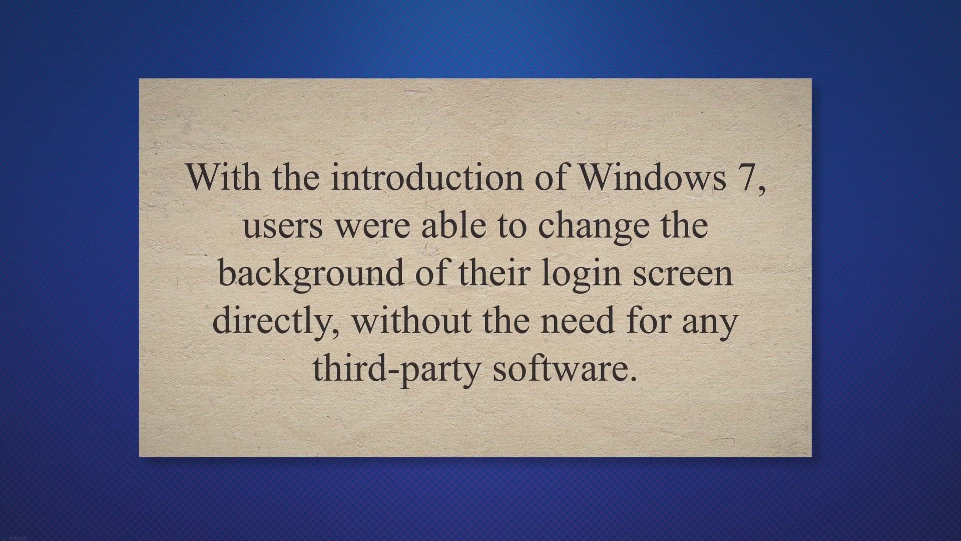 'Video thumbnail for Change Logon Screen Picture using Windows Logon Screen Changer'